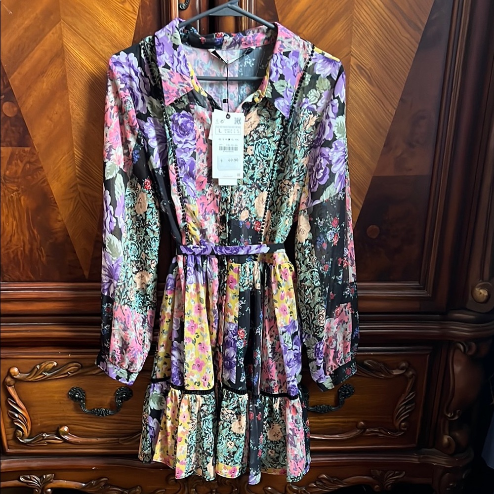 Floral Long Sleeve Dress